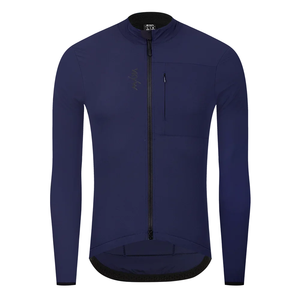 Waterproof Windproof Men Long Sleeve Cycling Jacket Thermal Fleece Bicycle Windbreaker Coat Road Bike Cycling Clothing Top