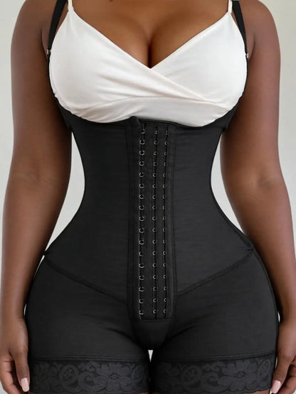 Colombian Shapewear: Waist-Slimming & Butt-Lifting Strapless, Hook-and-Eye Closure, High-Waisted Design with Firm Tummy Control