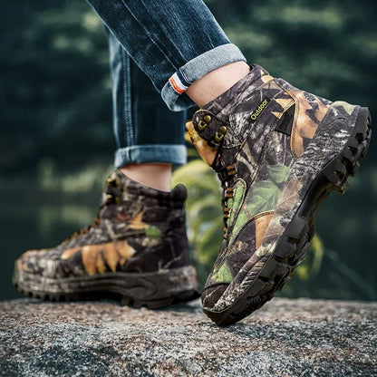 Men Tactical Boots Army Boots Breathable Unisex Ankle Desert Waterproof Climbing Hiking Shoes Work High Quality Hunting Boots