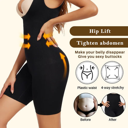 Women's One-Piece Tight Buttocks Control Lifting Shaping Shapewear Bodysuit Device High Waist Training Tight Fitting Clothing