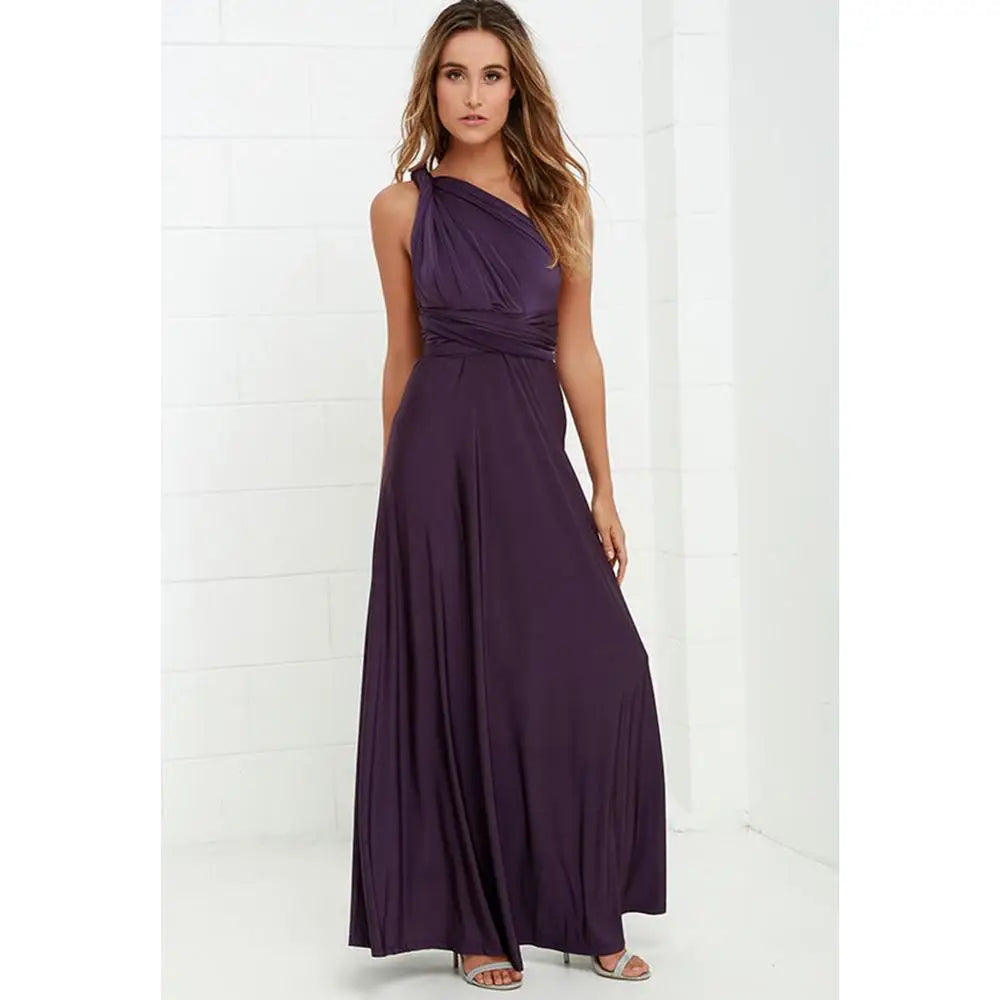 Sexy Women Multiway Wrap Convertible Boho Maxi Club Red Bandage Long Dress Party Bridesmaid Infinity Robe Longue Femme