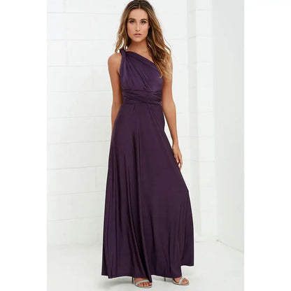 Sexy Women Multiway Wrap Convertible Boho Maxi Club Red Bandage Long Dress Party Bridesmaid Infinity Robe Longue Femme