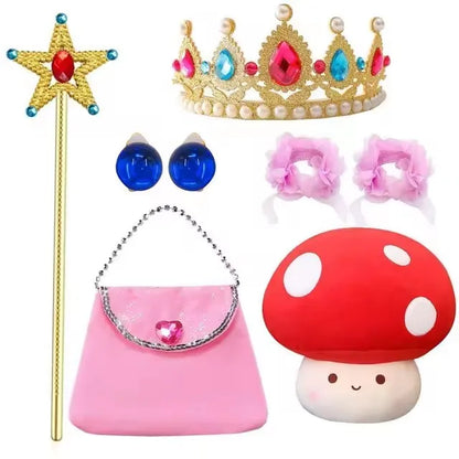 Girls Peach Dress Halloween Princess Cosplay Costume Kids Gowns Children Fancy Outfits