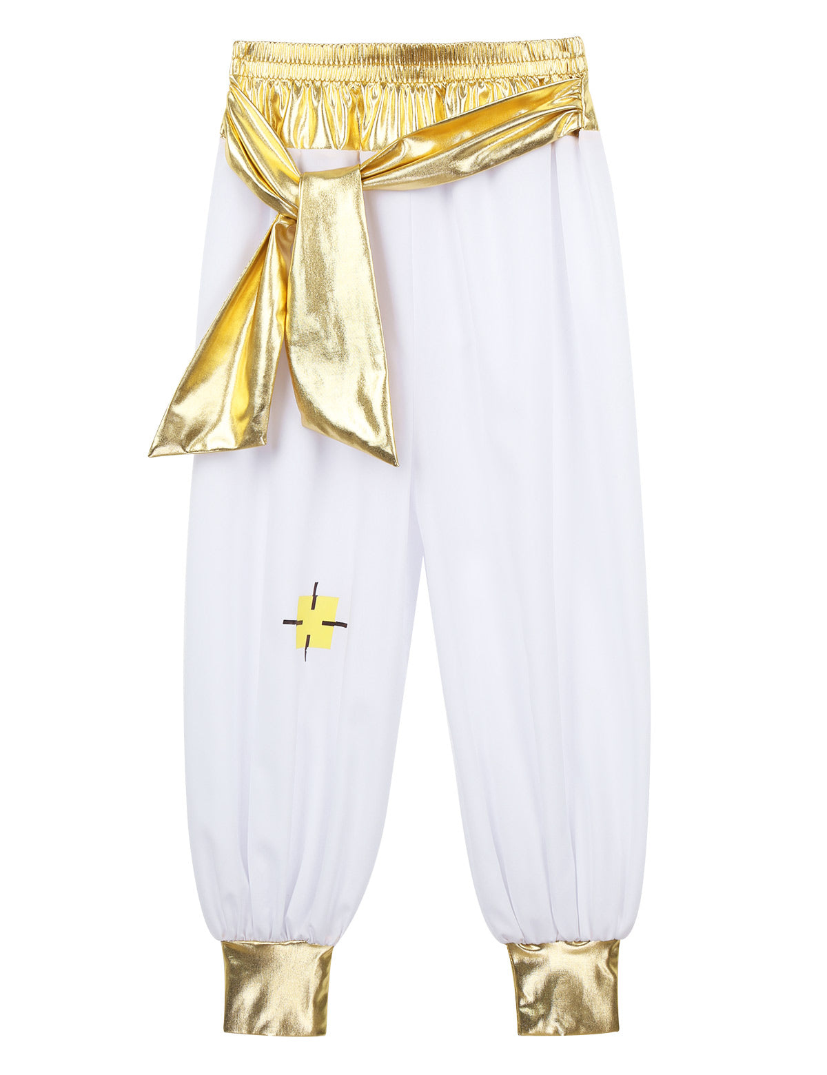 Boys Mythical Prince Arabian Carnival Cosplay Outfit Halloween Party Arabian Prince Role Play Waistcoat Vest Top+Belted Pants
