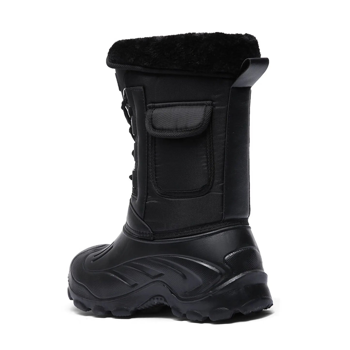 2025 New Men's Winter Boots Platform Men's Snow Boots Warm Thick Plush Waterproof Outdoor Fishing Work Boots Plus Size 40-46