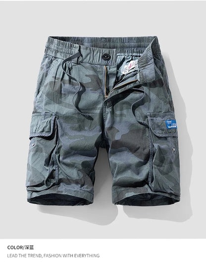 Sports Outdoor Casual Breathable Straight Leg 5 Inch Street Short Pants Men's New Summer Trend Brand Wide Loose Cargo Shorts
