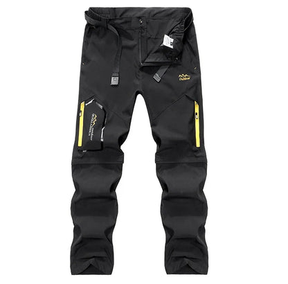 Men's Convertible Cargo Tactical Pants Camping Quick Drying Outdoor Hiking Pants Zip Off Lightweight Work Trekking Trousers