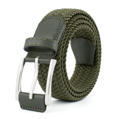 1pc Stretch Woven Braided Belt for Men Women Junior Casual Jeans Pants Golf Belt Canvas Belt
