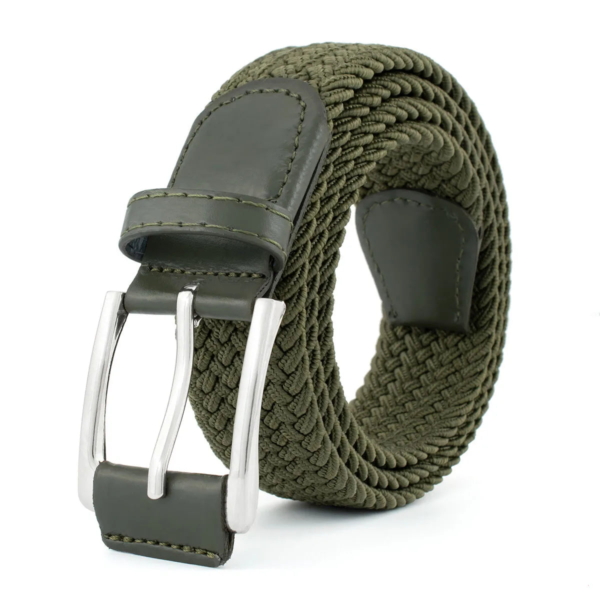 1pc Stretch Woven Braided Belt for Men Women Junior Casual Jeans Pants Golf Belt Canvas Belt