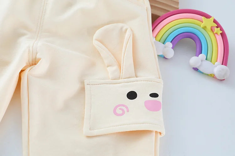 New Spring Autumn Baby Clothes Suit Children Girls Fashion Cartoon T-Shirt Pants 2Pcs/Set Toddler Sports Costume Kids Tracksuits