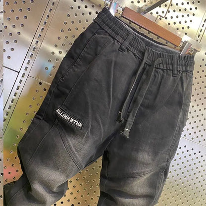 High Quality Fashion Comfortable Luxury Designer New Baggy Luxury Korean Style Loose Jeans for Men Ideal for Spring and Autumn