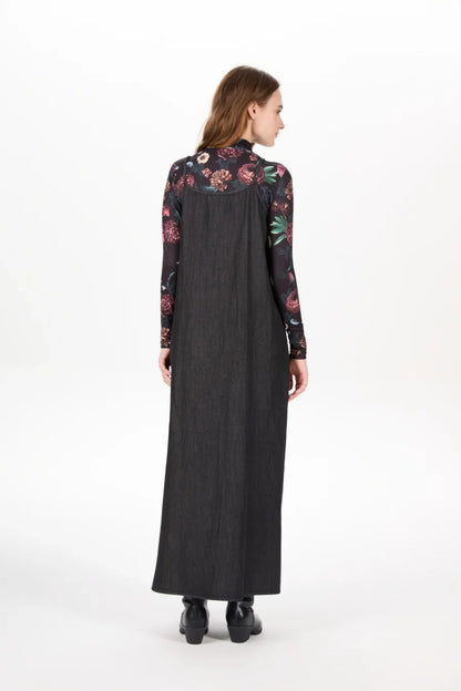 AS AW25 Denim set loose Shirt + slip dress Aline adjustable dress