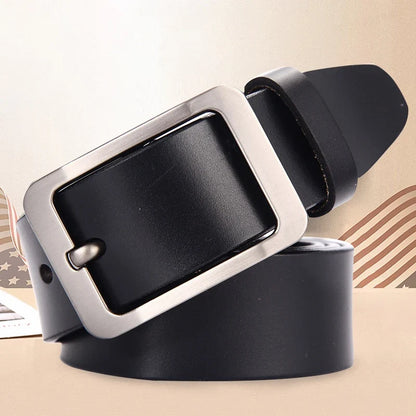Japanese Style Buckle Simple Men's Belt New Large Size 100-130cm Vintage Needle Buckle High Quality