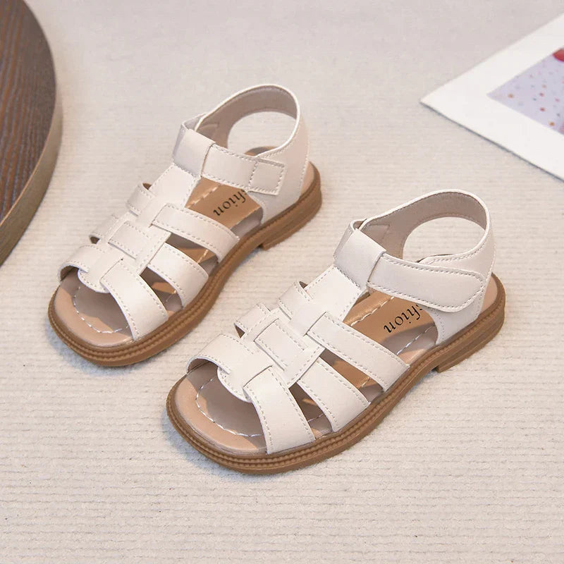 Kids Summer Sandals for Boys Girls Unisex Fashion Open Toes All Match Size 21-30 Children Beach Shoes Anti-skid Breathable Soft