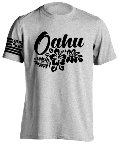 Men's Cotton Shirt OAHU HAWAII SURFING Distressed TShirt Unisex Surf Board Beach Tee Tops Summer Fashion Casual Short Sleeves