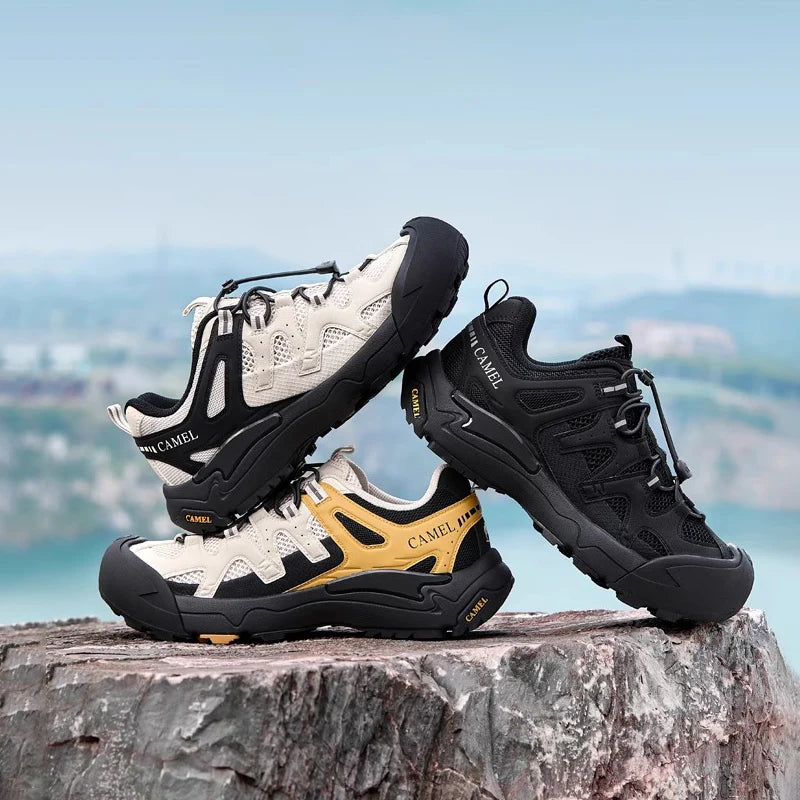 Hiking Shoes Breathable Mesh Casual Sports Shoes for Men Trekking Shoes Anti-slip and Shock Absorption 2025 New
