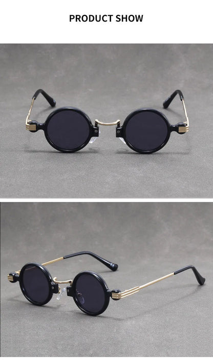 Round Steampunk Sunglasses For Men Retro Fashion Punk Sunglasses Women Trendy Vintage Glasses Dropshipping Gafas De Sol Hombre