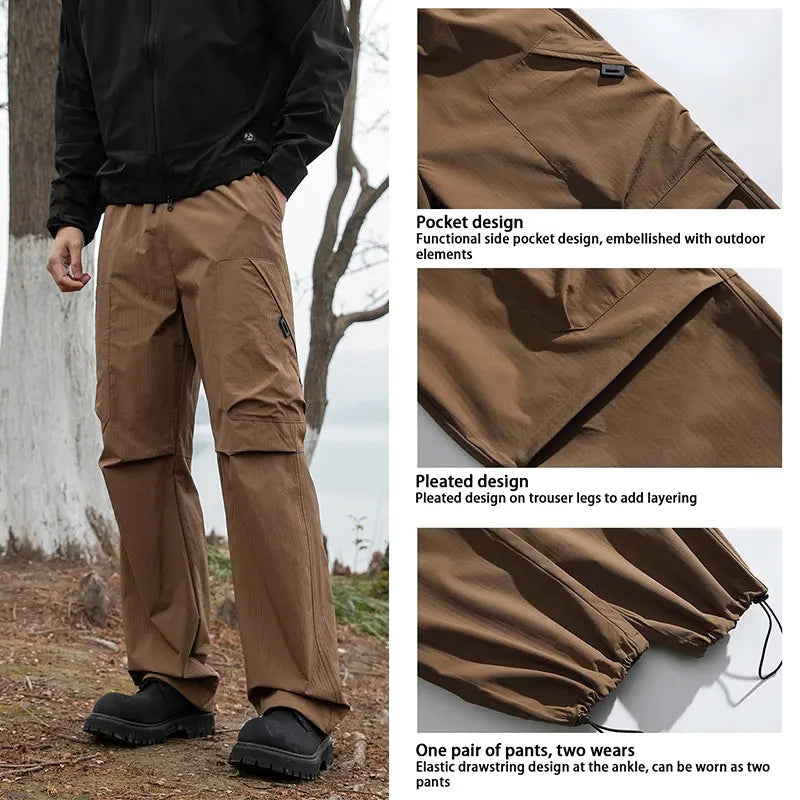 Hiking Pants Men Waterproof Climbing Trekking Pant Outdoor Sports Camping Fishing Pant Mountaineering Cycling Windproof Trousers