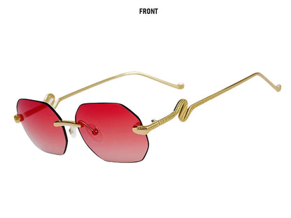 Fashion Rimless Sunglasses Women 2026 Oval Glasses Luxury UV400 Protection Dropshipping Lentes De Sol Mujer Lunette Soleil Femme