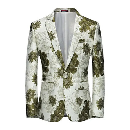 2026 New Men's Pink Embroidered Suit Jacket, Wedding Party Dress Coat, Fashionable Slim Male Blazers, Asian Size M-5XL 6XL