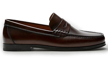 Vintage Calf Leather Loafers Breathable Slip on Moccasins Driving Designer Casual Cowhide Shoes for Men