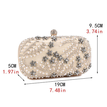 Satin Diamonds Party Hight Quality Women Day Clutch Diamonds Gift Wedding Evening Bags New Arrival Shoulder Chain Purse