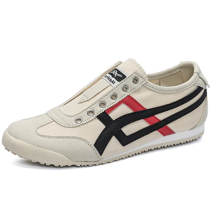 Design Canvas Mesh Shoes Men Casual Sneakers Flat Sports Shoes Walking Running Ligthweight Anti-skid Breathable