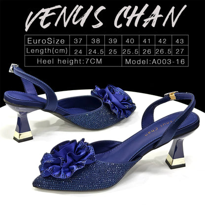 Elegant Handmade Taro purple Bag & Medium Heel Shoes with Beautiful Flower Accents – Perfect for Weddings & Parties