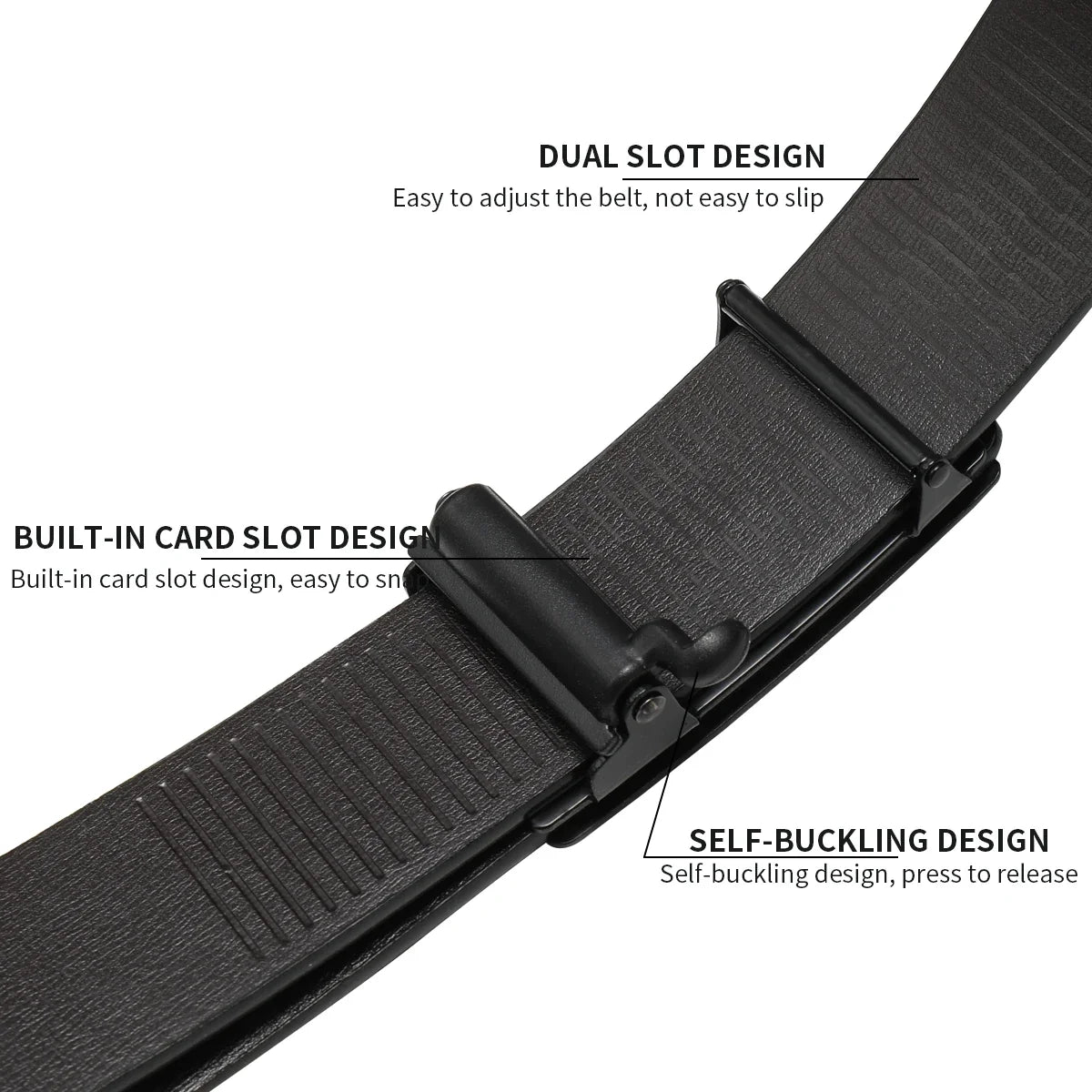 2026 New Product Belt Men's High Quality Toothless Automatic Buckle Casual Men Belt Men's Business Fashion Belt