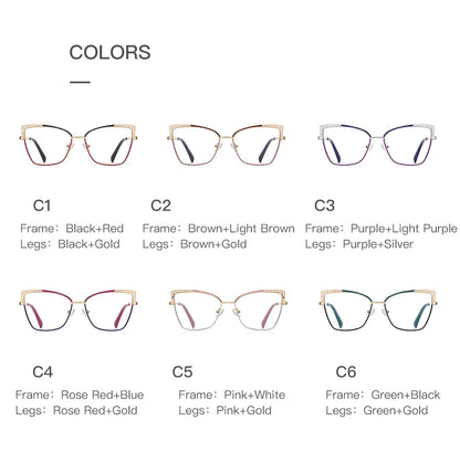 Fashion optical Frame Brand Design Women Eyeglasses Can Customized Prescription Anti-blue Light Prescription Glasses 3106