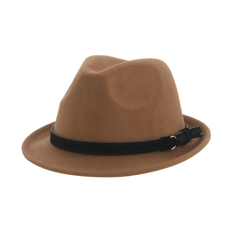 Hats for Women Fedora Winter Cowboy Hat Top Wool Khaki Green Black Jazz Caps Gentlemen Hats for Men Pamelas Y Tocados Para Bodas