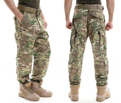 Men's Uniform Camouflage Tactical Multicam Cargo Pants Army Combat Long Trousers Fisthing Climbing Hunting Pants