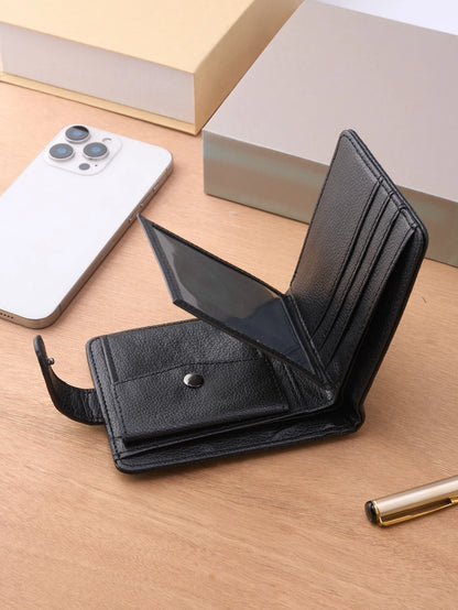 Men Wallets Leather Zipper Purse Man Business Casual Slim Card Horders Quality Male Short Multi-card Wallet Coin Pocket Purse
