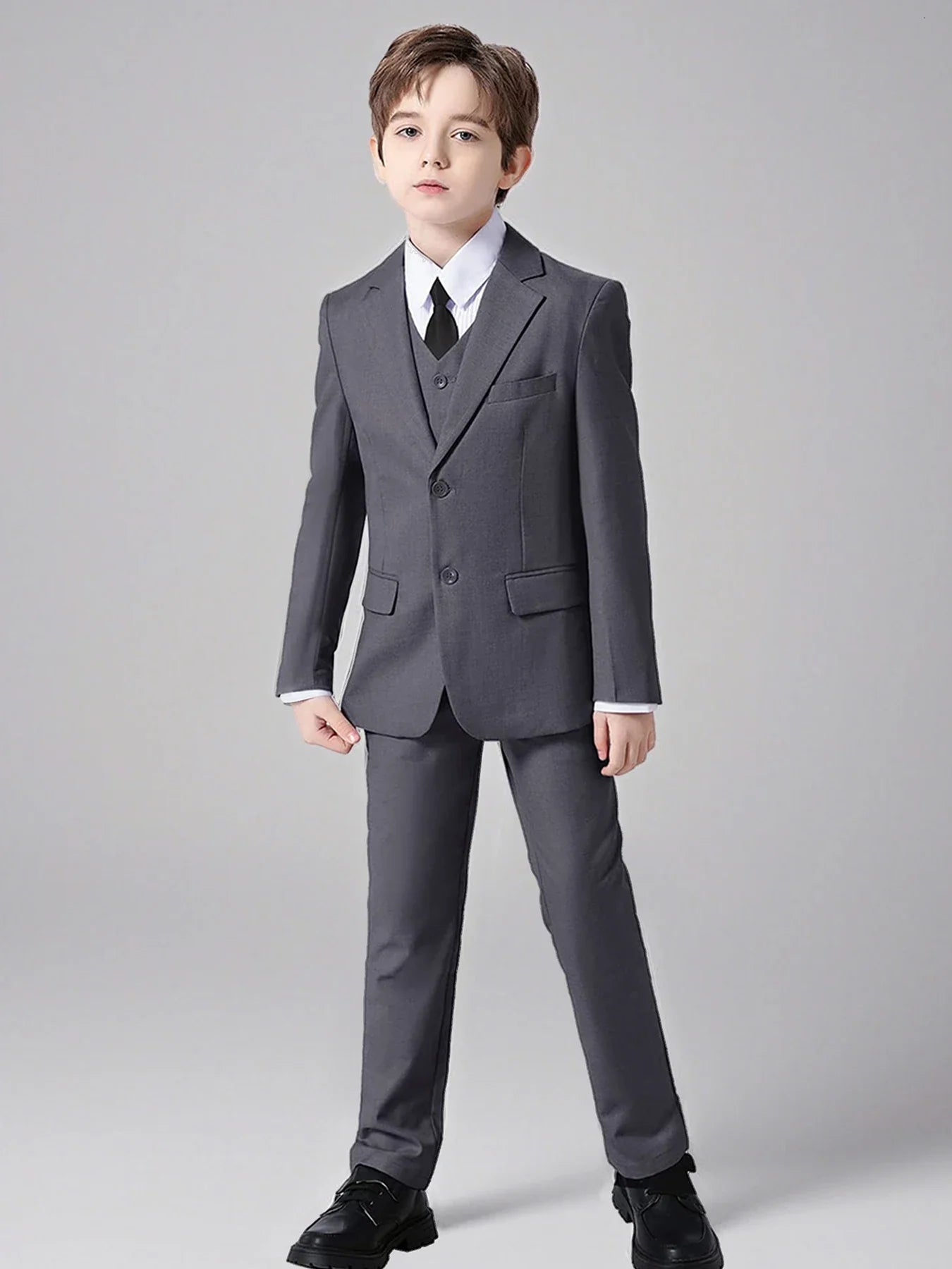 Back-to-school Season Boys Suit 5 Piece Jacket Vest Trousers Shirt Tie random Children's Suits Wedding Performance Formal