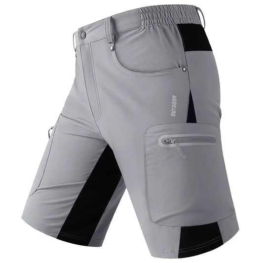 Quick Dry Cargo Shorts Mens Lightweight Work Cargo Shorts Multi Pockets Waterproof Outdoor Hiking Fishing Shorts Male