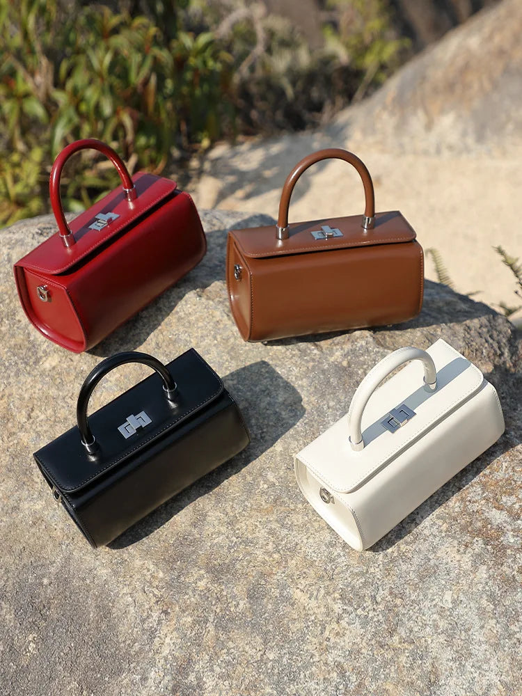 Genuine leather woman bag shoulder bag Handbags ladies crossbody bags luxury designer minimalism bag mini bag white