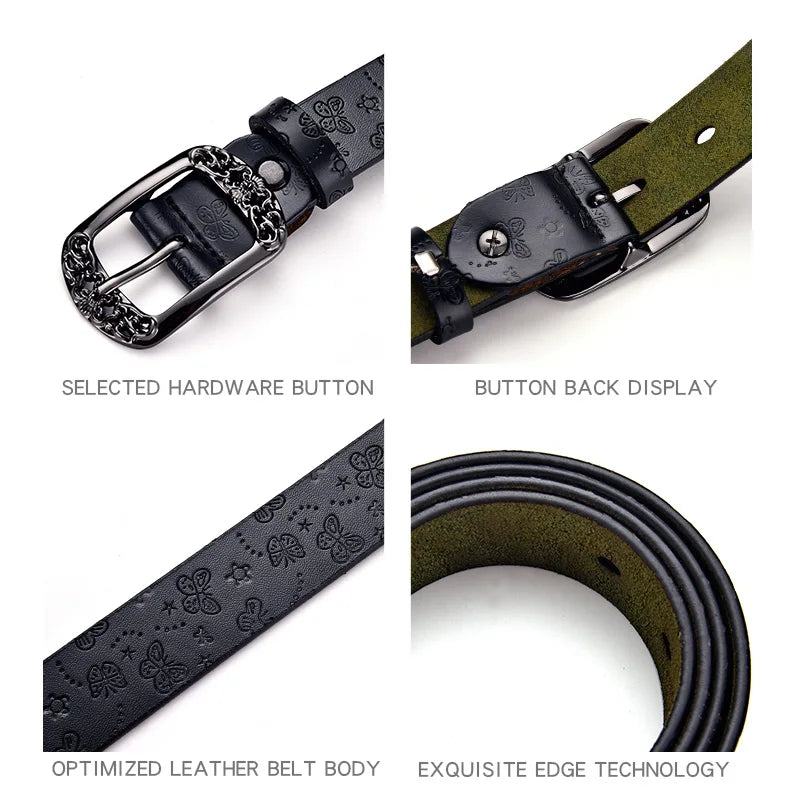 2026  new Women's Belt   Prints  Fashion High Quality Pin Buckles Fancy Vintage Belt New Trend Belt Belts For Women