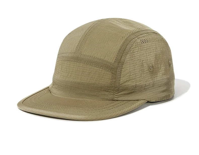 Waterproof Nylon Mesh Flat Top Baseball Cap for Men Women Suitable for Outdoor Sports Running Cycling Golf and Casual Wear