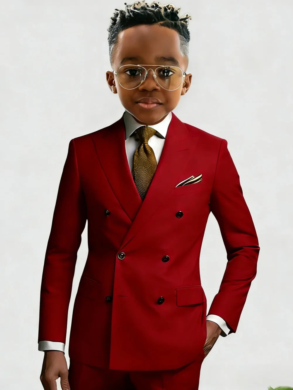 Many Colors Boys Slim Fit Suits 2 Pieces Jacket Pants Banquet Party Wear Long Sleeve Handsome Kids Suit Set Wedding Outfit
