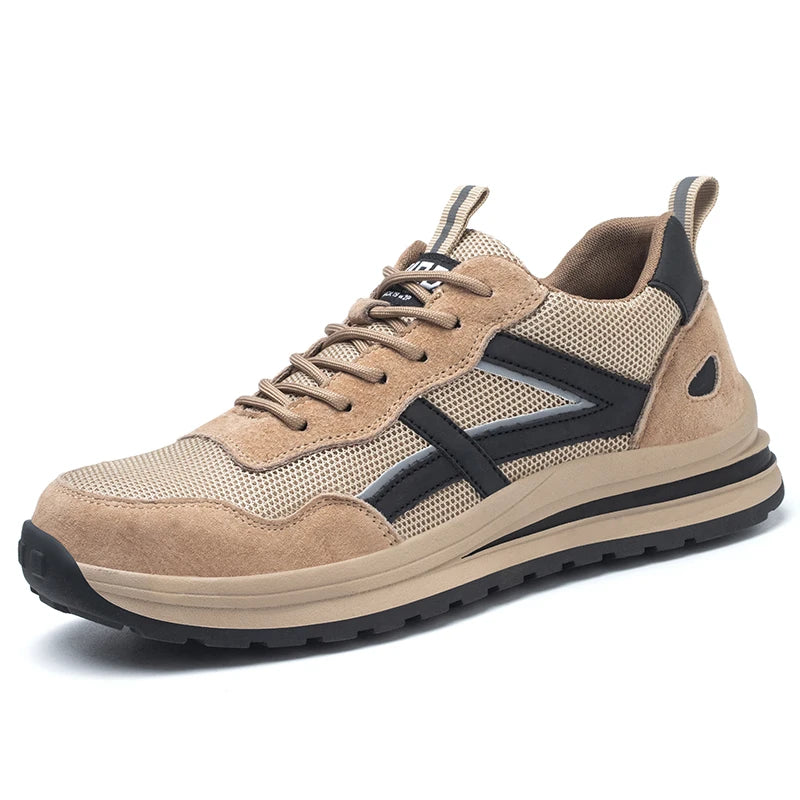 2022 Male Work Boots Indestructible Safety Shoes Men Steel Toe Shoes Puncture-Proof Work Sneakers Male Shoes Adult Work Shoes