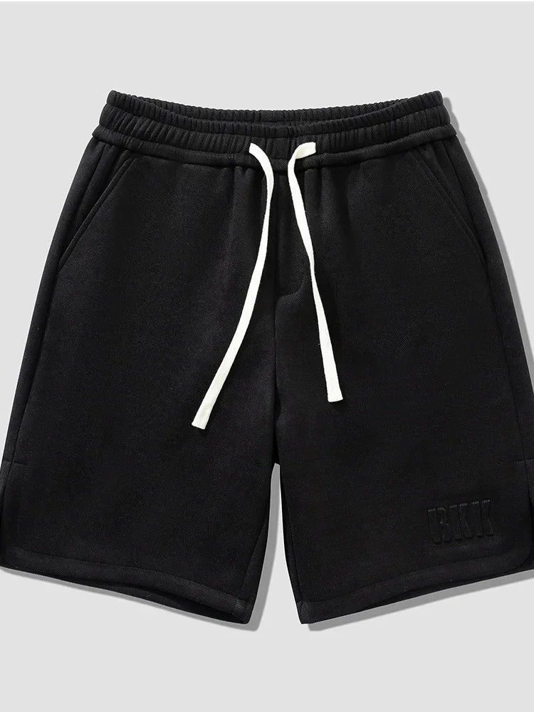 2024 New Summer Men's Shorts Drawstring Baggy Sweatshorts Male Wide Short Pants Sweatpants Streetwear Plus Size 8XL