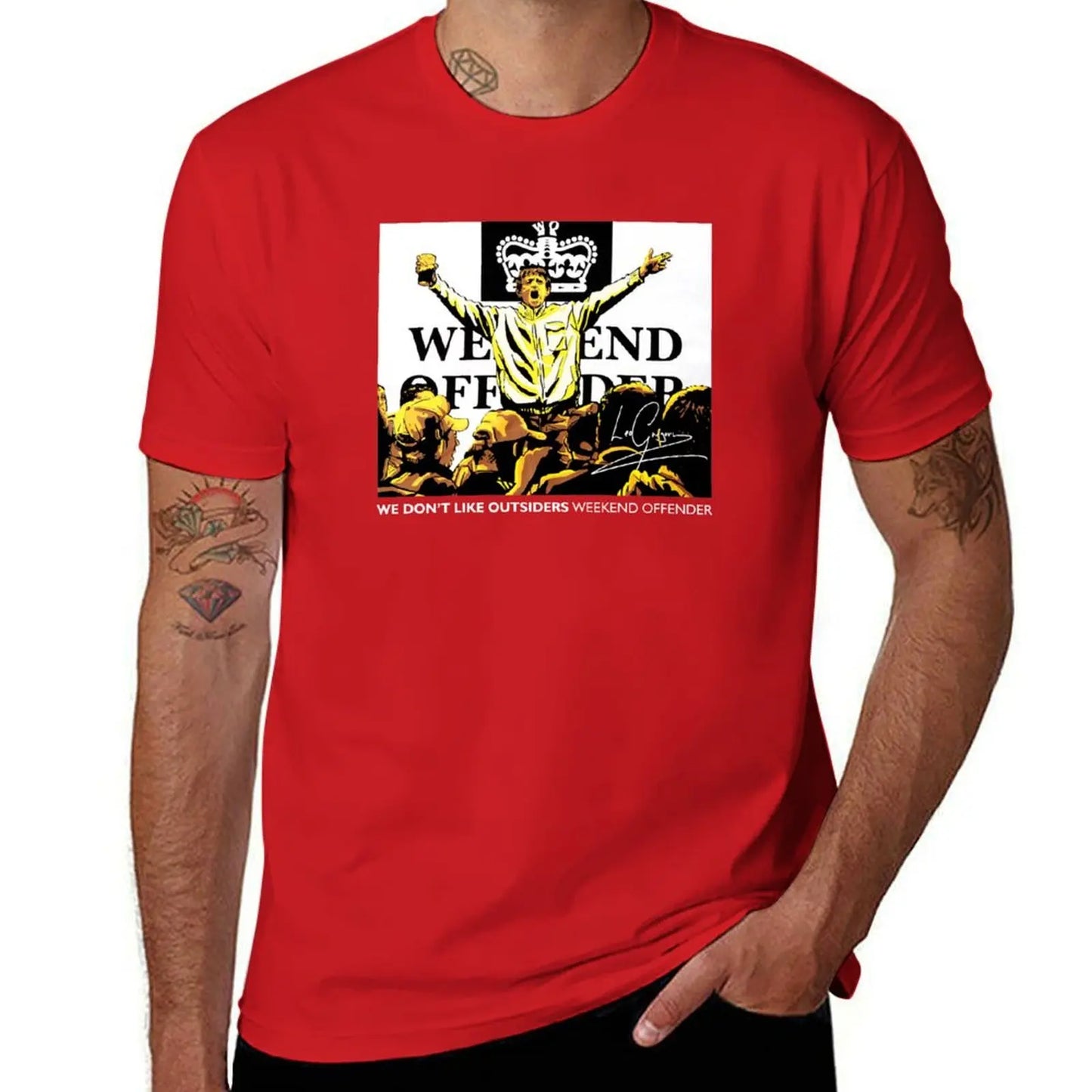 We Don't Like Outsiders Weekend T-Shirt hippie clothes heavyweights men graphic t shirts