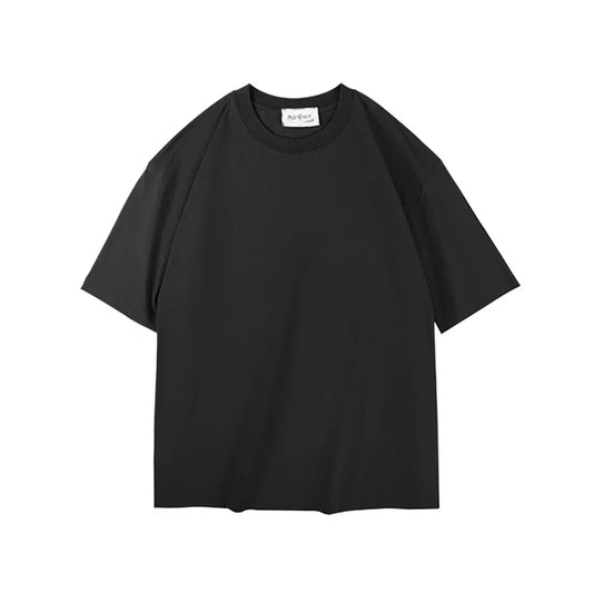WAVLATII Women New Oversized T Shirts Female 260 GSM White Casual Streetwear Tees Unisex Solid Korean Cool Tops for Young WT2560
