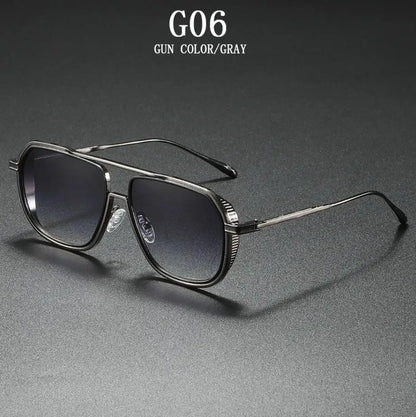Fashion Sunglass Men Vintage Sunscreen Oversized Sunglasses Women Trendy Metal Glasses Gafas De Sol Hombre Lunette Soleil Femme