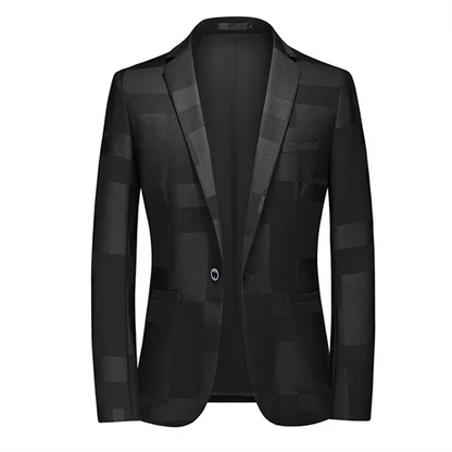 2026 New Men Business Social Suit Jacket Summer Male Single Breasted Thin Dress Male Jacquard Blazers Coats