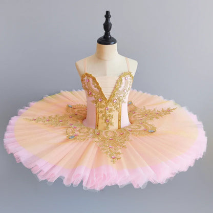 Princess Performance Fairy Tutu Kids Clothes Ballet Leotards for Girls Dress Stage Costumes Dance Wear Summer Children Clothing