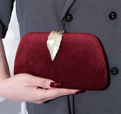 New Velvet Evening Bag Sparkling Diamond Women's Bag Suede High-Quality Texture Party Gathering Evening Bag