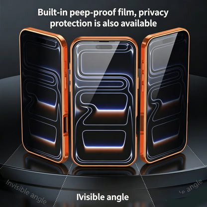 Magnetic Metal Aluminium Alloy Case for IPhone17 Pro Max 17 Pro Full Camera Lens Protective Original Color Phone Ultrathin Cover