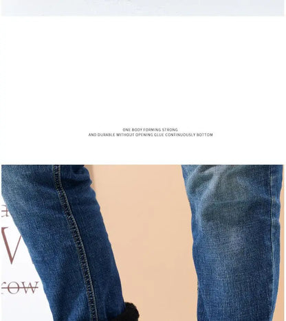 40-45 Men Rain Boots Winter Waterproof Shoes Ankle Snow Botas Plush Thick-soled Anti Slip High Top Zapatos Water Warm Footwear 1