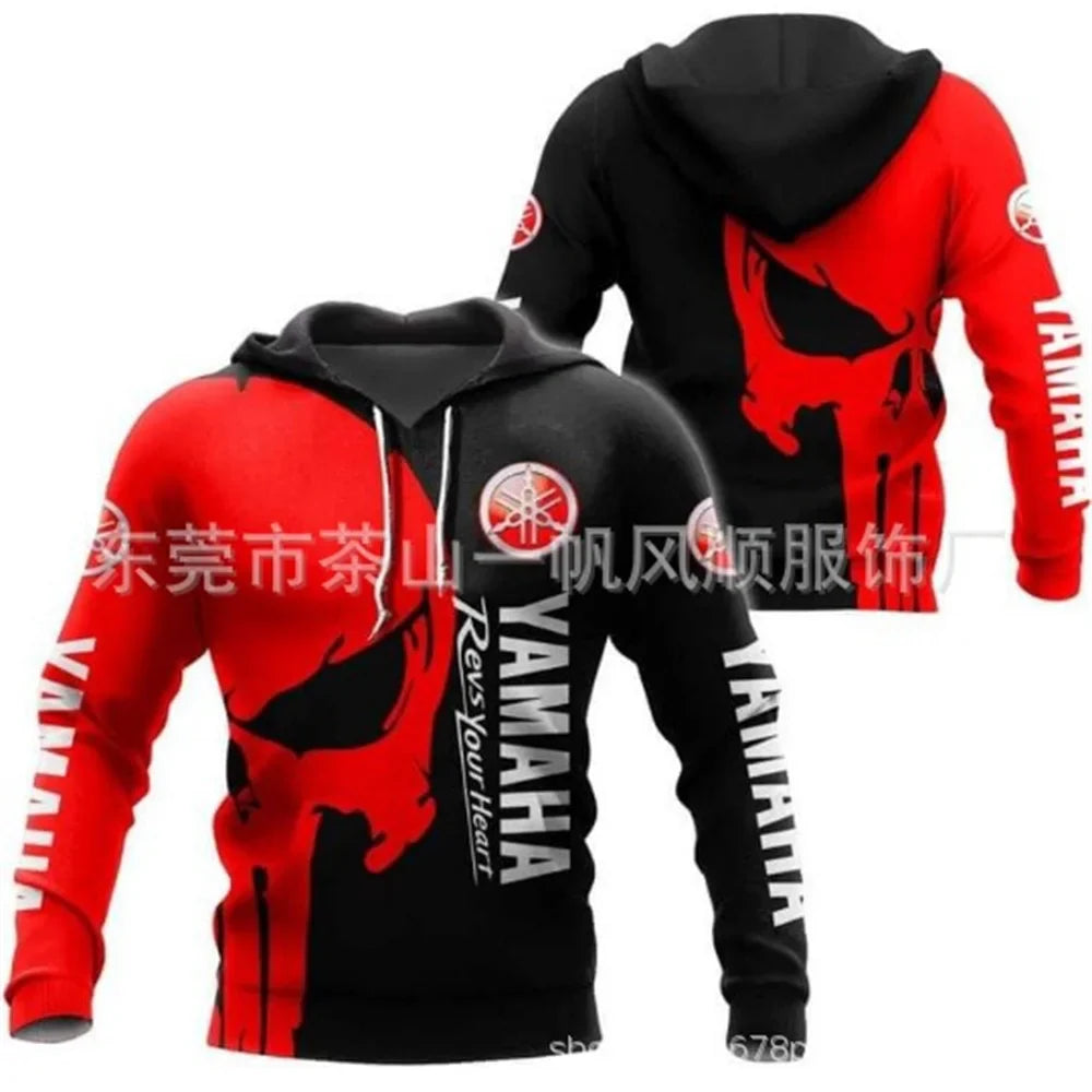 2025 Yamaha Fashion Casual Zipper Hoodie Top 3D Printed Hot Selling Men's and Women's Spring and Autumn Hoodies